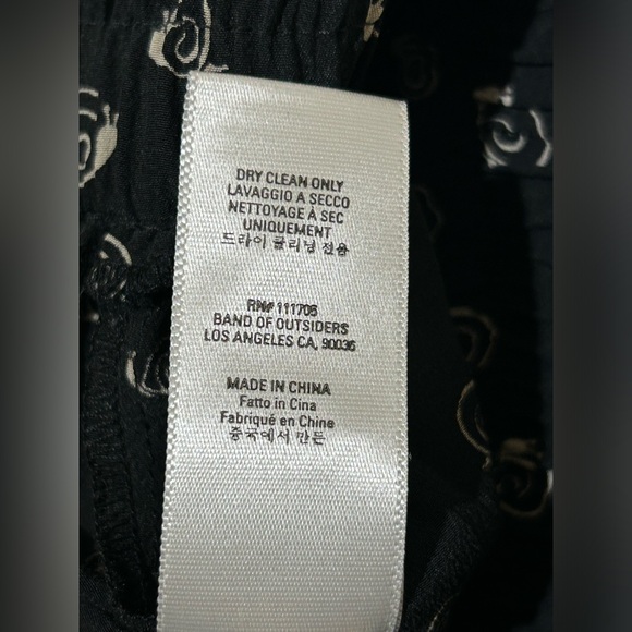 Band of Outsiders Snail Print Silk Jumpsuit - Picture 10 of 10